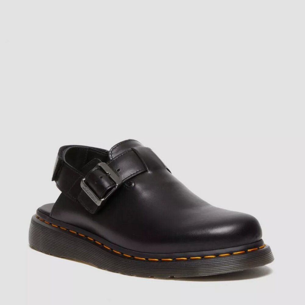 Dr. Martens Jorge Black Leather Slip-On - Mens' 11